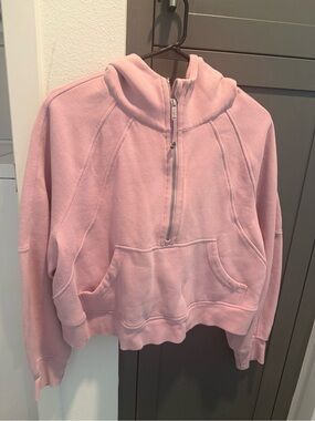 lululemon athletica Light Pink Half-Zip Pullover